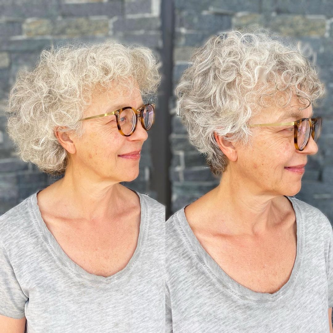 Curly Hair Styles For Women Over 60