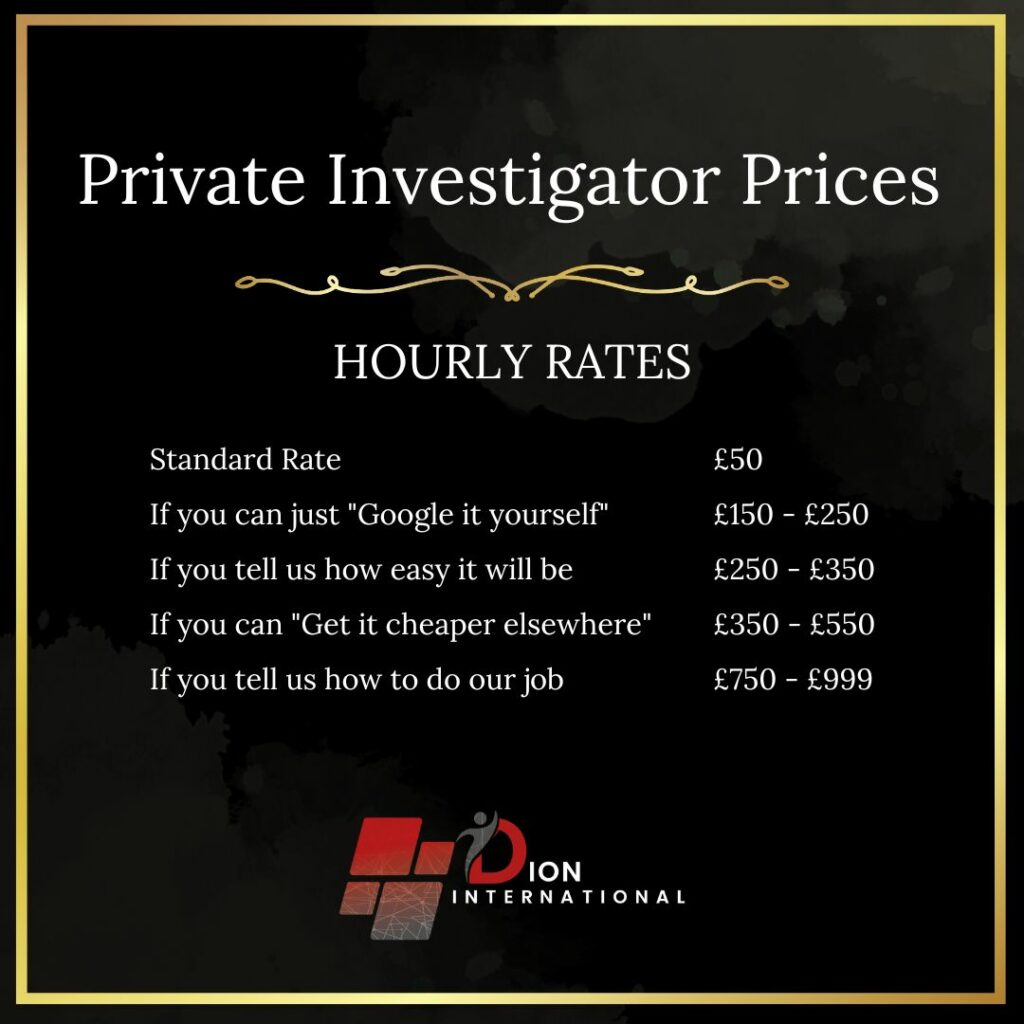 How Much Do Private Investigators Charge Per Hour