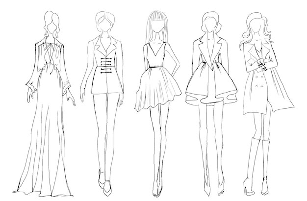 How To Draw Models For Fashion Designing