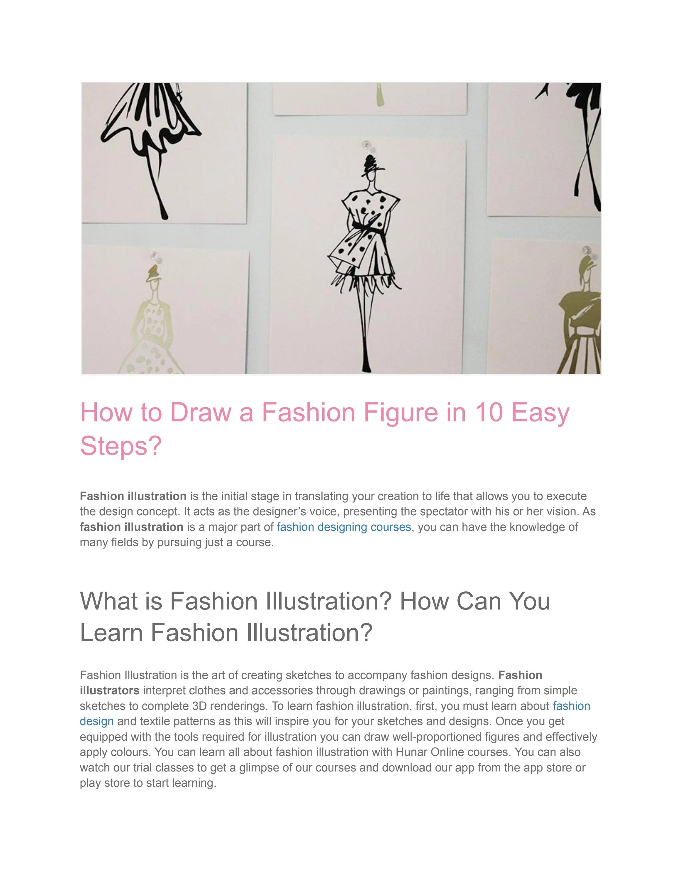 How To Draw Fashion Figures Easy